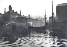 BCN Main Line, Birmingham, Gas Street Basin, Broad Street, Birmingham. 1969