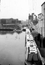BCN Main Line: Gas Street (Paradise Street) Basin: View of Basin looking towards Worcester Bar. 25 - 30 April 1960