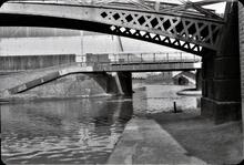 BCN New Main Line: View from Icknield Port Road Wharf Loop (aka Rotton Park Loop) to Soho Loop at Rotten Park Junction. 1966