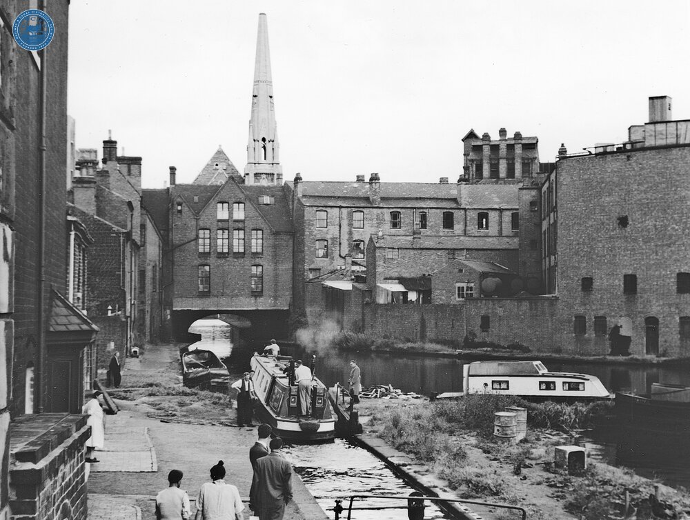 Gas Street Basin and stop lock. 9/1958