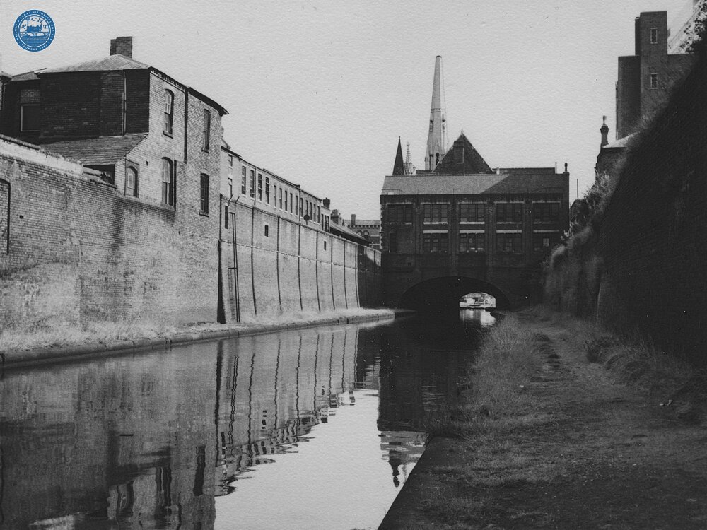 Approaching Broad St Bridge and the Church of the Messiah, 9 September 1966