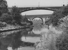 Galton Bridge, Railway Bridge Behind, 9 September 1966
