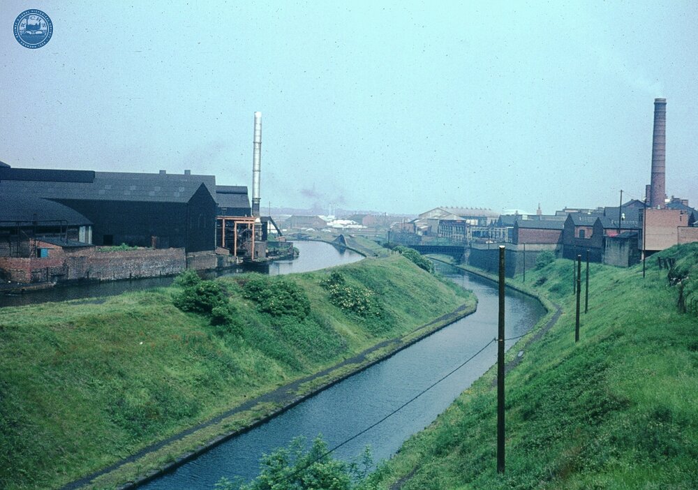 Smethwick cutting, BCN New Main Line and Old Main Line, Jul 1966