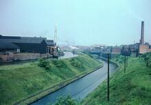 Smethwick cutting, BCN New Main Line and Old Main Line, Jul 1966