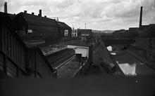 Spon Lane Station and New Main Line Canal, 13/06/65