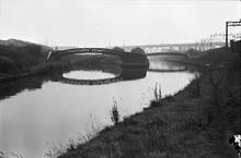 Bromford Junction and Spon Lane Bottom Lock, Old Main Line, 16/10/71