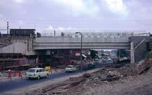 Ryland aqueduct, Dudley Port, Birmingham Canal Navigations New Main Line, 25 July 1968