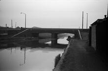 Albion Road Bridge from Pudding Green Junction, New Main Line, 1965