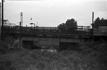 Entrance toe Three Furnace Line from Towpath Bridge, New Main Line, 14/06/65