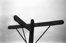 Post at Dudley Port Junction with Netherton Tunnel Branch, 1965