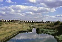 BCN Main Line. Bloomfield Junction site of Toll Office as seen from Ox Leasowes Bridge. 14/09/1970