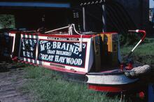BCN Main Line. Anchor Bridge Deepfields. Narrow boat CACTUS. 28/95/1978