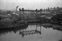 Entrance to Factory Basin, Tipton, New Main Line 05/12/66