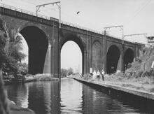 Wolverhampton Flight, Oxley Viaduct 1849, Between Locks 16 & 17, 29 May 1978