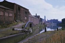 BCN Old Main Line: Spon Lane Top Lock- looking to Spon Lane. 09/09/1966