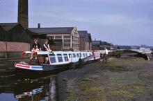 BCN Old Main Line: Top Lock Smethwick and bridge. 09/09/1966 [JUPITER (of Preston Brook)]