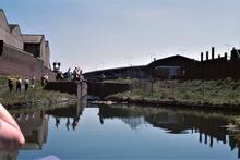 BCN Old Main Line. Spon Lane Middle Lock. Narrow boat CACTUS. 28/05/1978