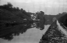 Coal Loader for Jubilee Colliery, Roebuck Lane Bridge, Looking S, Old Main Line, 04/12/66