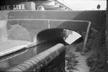 Spon Lane Bridge and M5, view South, Old Main Line 22/09/71