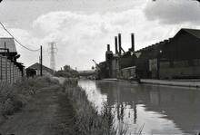 Birmingham Canal Navigations (BCN): Old Main Line Accles & Pollock's wharf at Oldbury