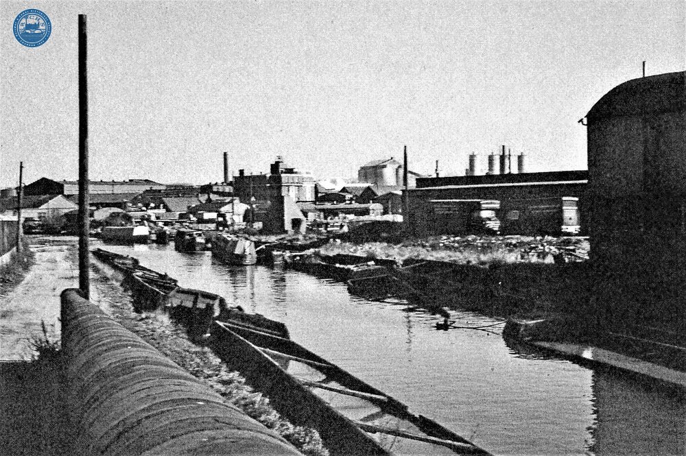 BCN Old Main Line. Oldbury. Valencia Wharf from Whimsey Bridge