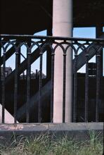 BCN Old Main Line: Stewart Aqueduct railing. 28/05/1978