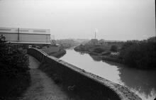 Brades Hall Junction, Gower Branch to left looking East along Old Main Line 1965