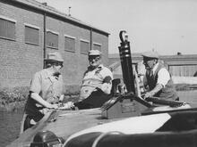 Cactus, (L-R) Colin Gull, Charlie Atkins Jr, Charlie Atkins Snr, 28 May 1978