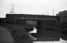 Swan bridge, Causeway Green Branch, Titford Canal, 1965