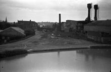 Watery lane junction looking up Tipton Green Locks to Union Street Bridge 14/06/65