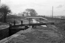 Toll End Bridge and Bottom Lock, Toll End Canal, 10/12/66
