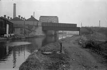Oldbury branch line bridge dismantled, Oldbury Loop, 22/11/66