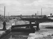 Gower Branch, Middle Gates of Locks 1 & 2, 11 July 1970