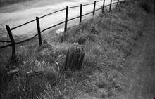 Bollard on the Gower Branch, 1965