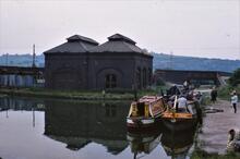 BCN Dudley Canal. Blowers Green Locks by Pumping Station. 02/06/1968 