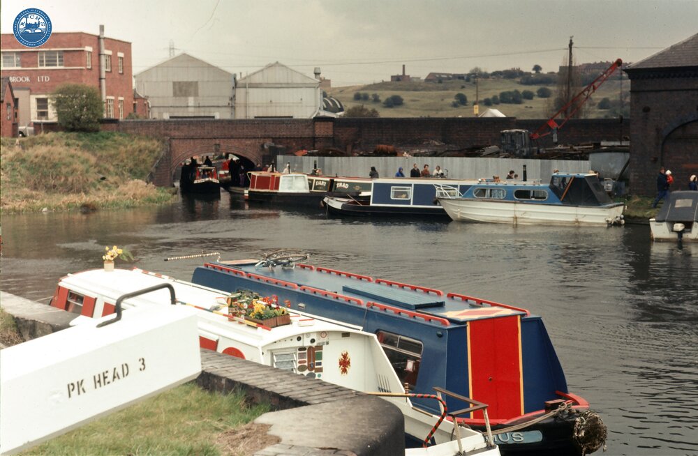 Dudley tunnel reopening. April 1973