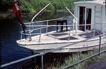 Counter of narrow boat inspection launch Lady Hatherton at Netherton