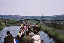 BCN Dudley No 2 Canal. Parkhead Windmill End. Trip Boat approach to junction with Bumble Hole Branch and site of Harris boat yard. 02/06/1968