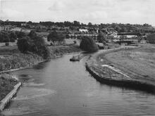 Windmill End, SE along No 2 Line, Site of Toll Office, Bullfield Bridge, 18 September 1983