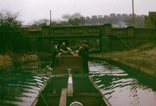 Narrowboat TRENT 5 at Waterfall Lane Bridge, Old Hill, Dudley Canal No. 2, Birmingham Canal Navigations, June 1968