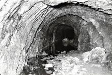 BCN Dudley No 1 Canal: Inside Dudley Tunnel. 1962  
