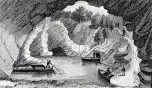 BCN Dudley No 1 Canal: Engraving of Castle Mill Basin. (from Smith 1836)