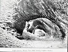 BCN Dudley No 1 Canal: Sketch - limestone caverns Wren's Nest