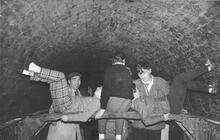 Inside Tunnel- volunteers legging