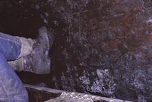 BCN Dudley Canal. Dudley Tunnel – Parkhead. Dudley Canal Tunnel, legging. 30/05/1971