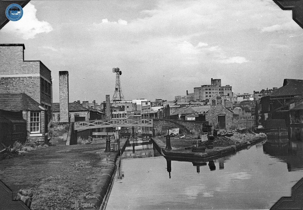 Farmer’s Bridge Top lock and Newhall Branch 1958. Photographer: C Faulkener