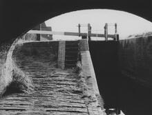 Curdworth Lock 36 tail under Cheattes Farm Bridge, 13 April 1964