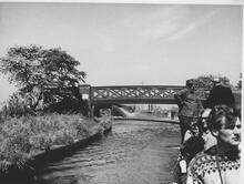 Brickfields Bridge, Newton Junction in background, 29 May 1966