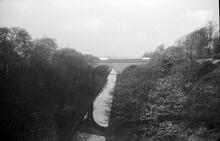 Newton Road Bridge from Green Lane, Tame Valley Canal 1964