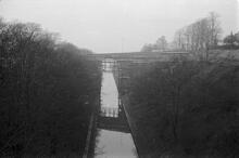 Newton Road Bridge from Green Lane, Tame Valley Canal, 11/01/67